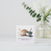 ベーキングソース生地シェフ名刺 スクエア名刺 (スタンド正面)