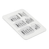 ベーキングチートシート磁石 – インペリアル測定 マグネット (右側)