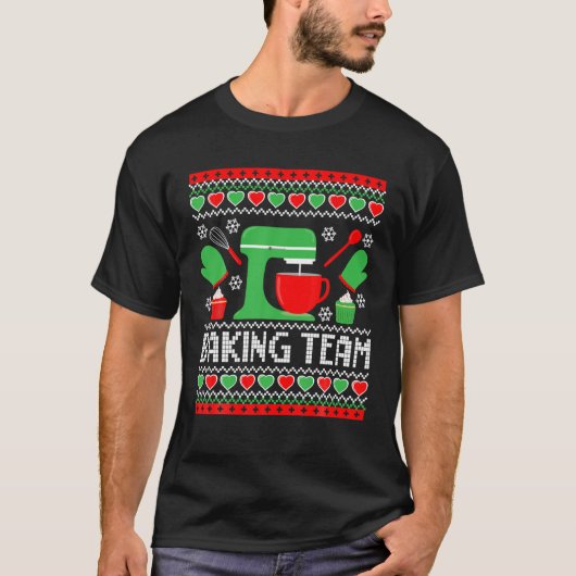 ベーキングチームの醜いクリスマス Tシャツ (正面)