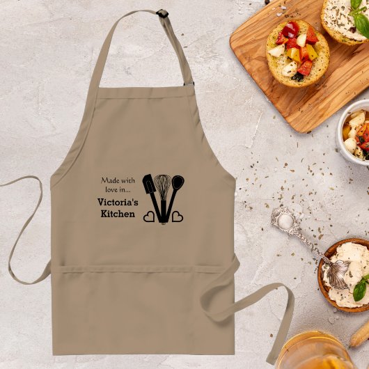 ベーキングツーパーソナライズされたル名 スタンダードエプロン