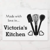 ベーキングツーパーソナライズされたル名 フードラベル (シングルラベル)