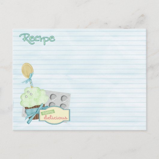 ベーキングツールレシピカード ポストカード (正面)
