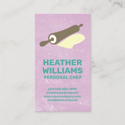 ベーキングツール | の転がピン生地 名刺 (正面)