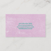 ベーキングツール |紫色のテクスチャの背景 名刺 (裏面)