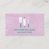 ベーキングツール |紫色のテクスチャの背景 名刺 (正面)