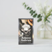 ベーキングツール | Chefの帽子とツール 名刺 (スタンド正面)