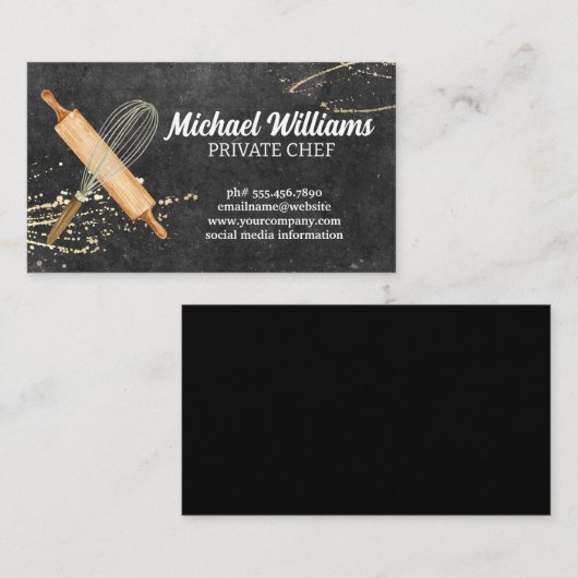 ベーキングツール | Chef 名刺 (正面/裏面)