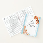 ベーキングデザインカスタマイズ可能なレシピ仕訳帳 ノートブック (内部)