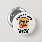 ベーキングパンはパンを食べ物おもしろいパンにする 缶バッジ (正面&裏面)