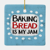 ベーキングパンは私のジャムオーナメント セラミックオーナメント (裏面)