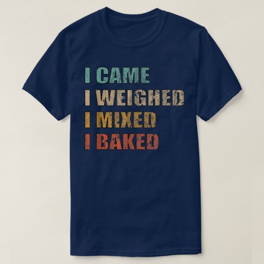 ベーキングパンケーキパイクッキーベイカー Tシャツ (デザイン正面)