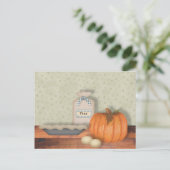 ベーキングパンプキンパイレシピカード ポストカード (スタンド正面)