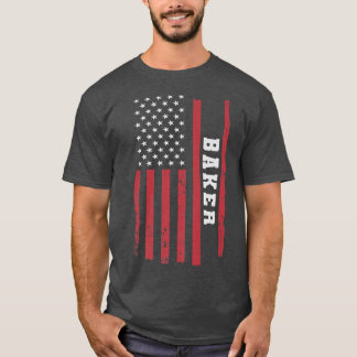 ベーキングパン料理ケーキカップケーキUSA米国国旗 Tシャツ