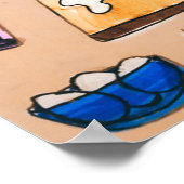 ベーキングパン猫プリント ポスター (角)