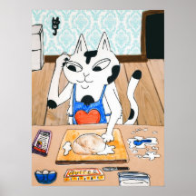 ベーキングパン猫プリント