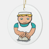 ベーキングパン用パン練り生地 セラミックオーナメント (左)