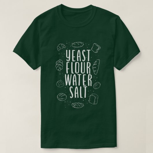 ベーキングパン粉を焼く Tシャツ (デザイン正面)