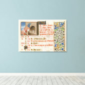 ベーキングパン、時間の本から キャンバスプリント (インサイチュ (ウッドフロア))