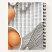 ベーキングパーソナライズされたウィスクファミリーレシピ ノートブック (裏面)