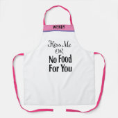 ベーキングパーソナライズされたギフトエプロンおもしろい名前をカスタムする エプロン (正面)