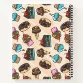 ベーキングパーソナライズされたデザートファミリーレシピ ノートブック (裏面)