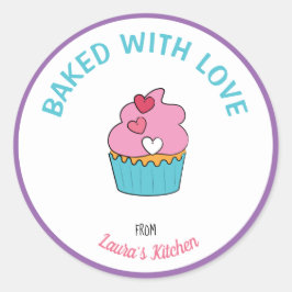 ベーキングパーソナライズされたラベル（名前） ラウンドシール