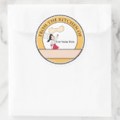 ベーキングパーソナライズされた販売ステッカーラベル ラウンドシール (バッグ)