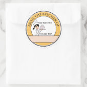 ベーキングパーソナライズされた販売ステッカーラベル ラウンドシール (バッグ)