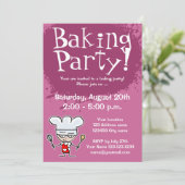 ベーキングパーティの招待状|カスタム招待状 招待状 (スタンド正面)
