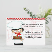 ベーキングパーティの招待状 招待状 (スタンド正面)