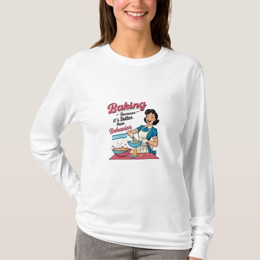 「ベーキングビートの行動:心配遠くにを漏らす」 Tシャツ (正面)