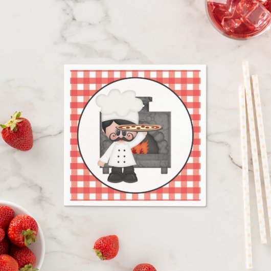 ベーキングピザシェフパーティー紙ナプキン スタンダードカクテルナプキン (インサイチュ)