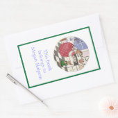 ベーキングブニーズブックプレート 長方形シール (封筒)