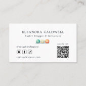 ベーキングブロガーInfluencerマカロン 名刺 (裏面)