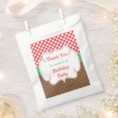 ベーキングベアーズ誕生日パーティー フェイバーバッグ (クリップ留めされた状態)