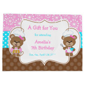 ベーキングベアーズ誕生日パーティー ラージペーパーバッグ (裏面)