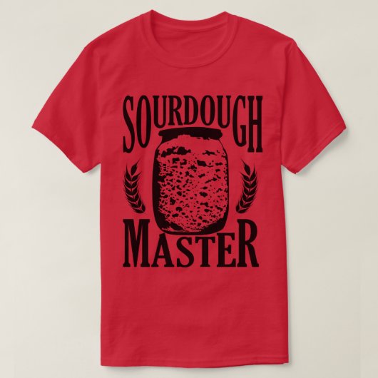 ベーキングベイカーベーカリーソース生地パンのマスター Tシャツ (デザイン正面)