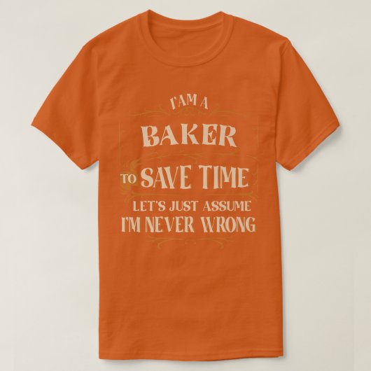 ベーキングベイカー料理ケーキカップケーキ Tシャツ (デザイン正面)