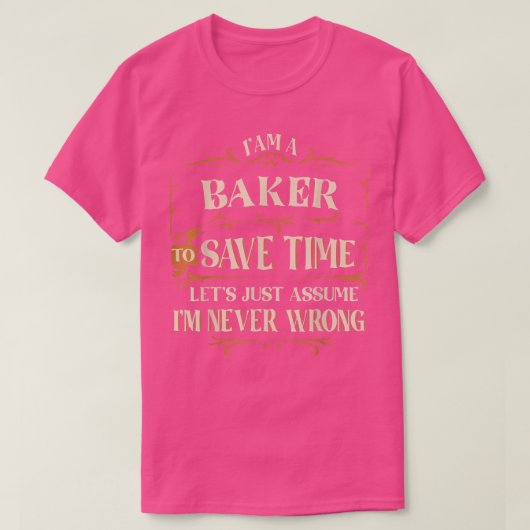 ベーキングベイカー料理ケーキカップケーキ Tシャツ (デザイン正面)