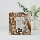 ベーキングベビー告知カード 招待状 (スタンド正面)