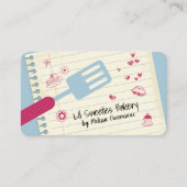 ベーキングベーカリーへらのお菓子クッキーパイ 名刺 (正面)