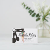 ベーキングベーカリー計量スプーンのパティシエ 名刺 (スタンド正面)