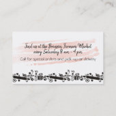 ベーキングベーカリー計量スプーンのパティシエ 名刺 (裏面)