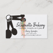 ベーキングベーカリー計量スプーンのパティシエ 名刺 (正面)