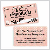 ベーキングベーカー菓子シェフケーキCookie 名刺