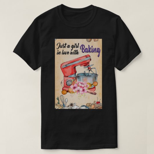 ベーキングベーキングに恋する女の子だけ Tシャツ (デザイン正面)