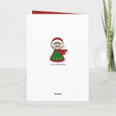 ベーキングミセスクロース追加メッセージのクリスマスカード シーズンカード (裏面)