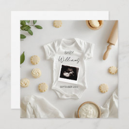 ベーキングミニマル妊娠の発表 招待状