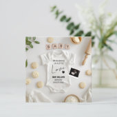 ベーキングミニマル妊娠の発表 招待状 (スタンド正面)