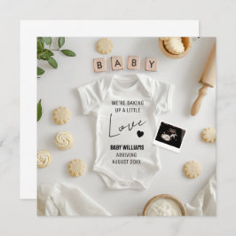 ベーキングミニマル妊娠の発表 招待状